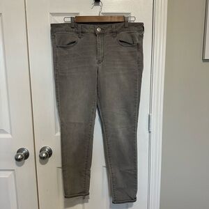 American Eagle Outfitters Women's Charcoal Skinny Jeans